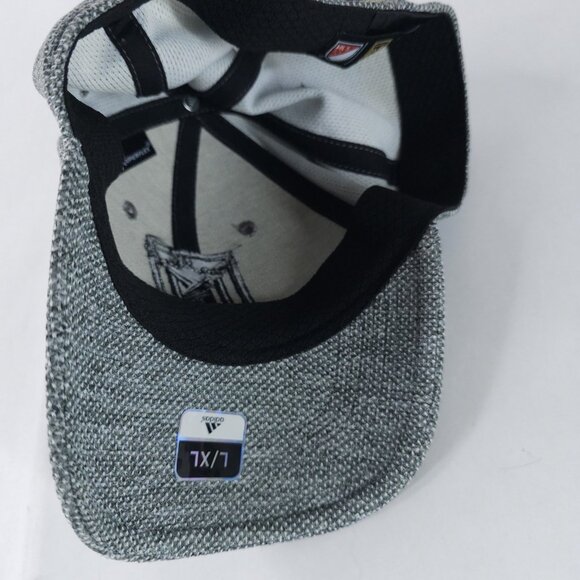 Los Angeles FC Hat Cap Fitted Mens XL Gray MLS Soccer Adidas Poly Blend Modern - Picture 3 of 6